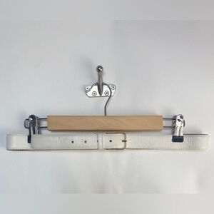 Vintage Burnished Cowhide White‎ belt